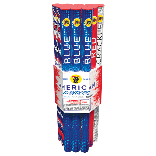 American Roman Candles 10 Shots - 12 Pack