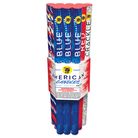 American Roman Candles 10 Shots - 12 Pack