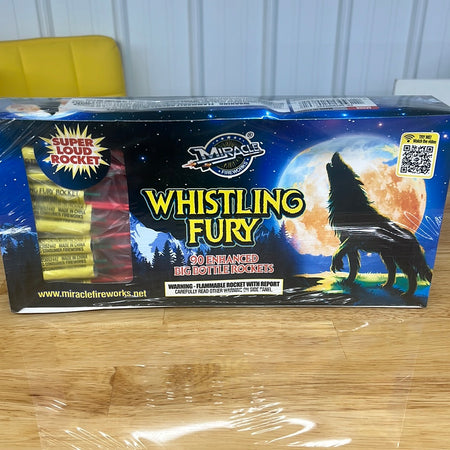 Whistling Fury Bottle Rockets - 90 pieces