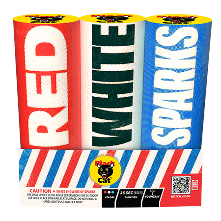 Red, White and Blue Sparks