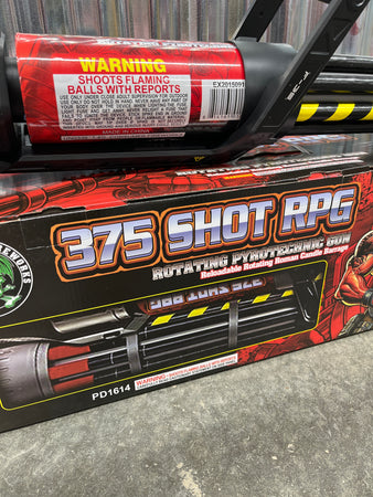 Rotating Pyrotechnic Gun