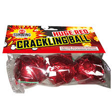 Huge Red Crackling Ball