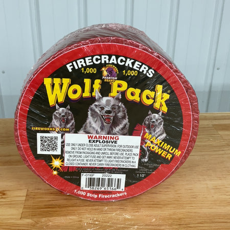 Wolfpack 1,000 Firecracker Strip