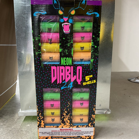 Neon Diablo 5" Reloadable - 24 Canister Shells