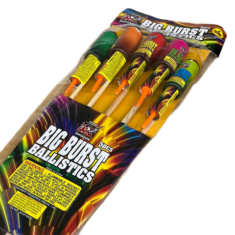 Big Burst Ballistics Rocket - 5 pack – Five Star Fireworks LLC