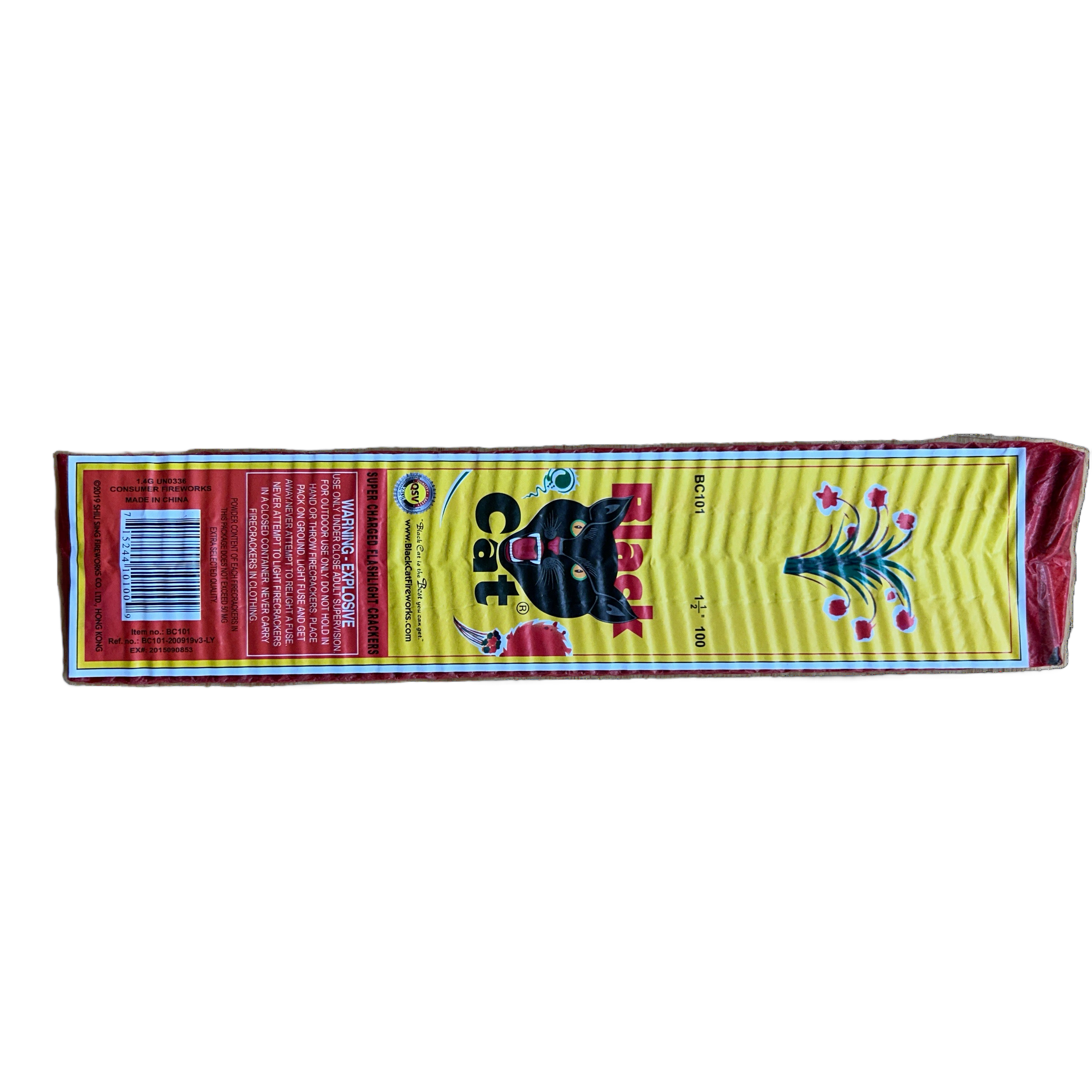 Black Cat Firecrackers - 100 Strip – Five Star Fireworks LLC