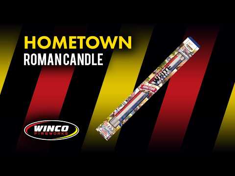 Hometown Roman Candles 8 Shots - 3 Pack