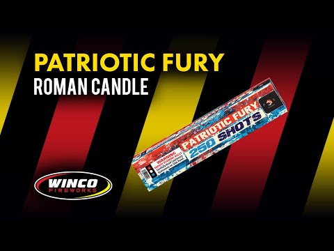 Patriotic Fury Candle - 250 Shots