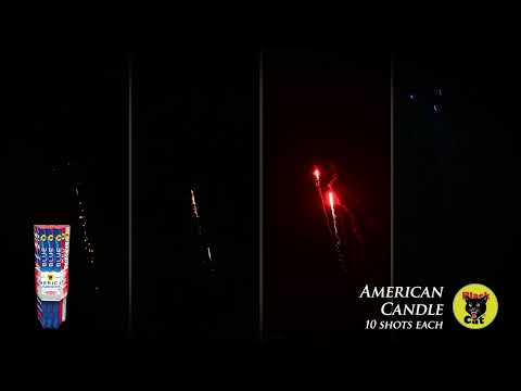 American Roman Candles 10 Shots - 12 Pack