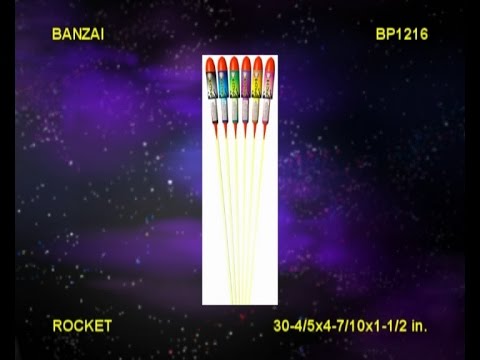 Banzai Rockets - 6 pack