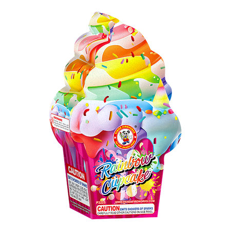 Rainbow Cupcake Fountain