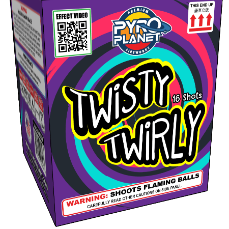 twisty twirly firework pyro planet